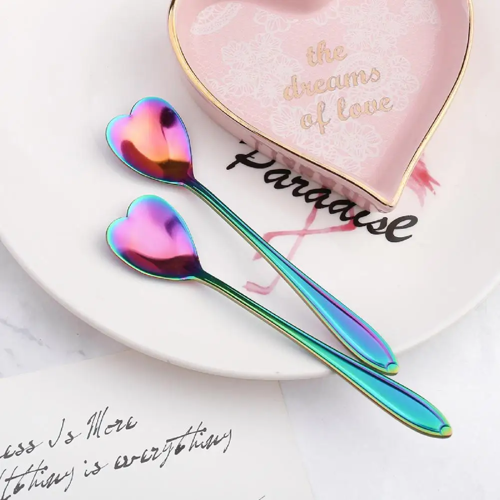 

Ложка для еды, красивая десертная ложка в форме цветка, ложка для перемешивания, привлекательные зеркальные ложки для кофе, посуда для риса/...