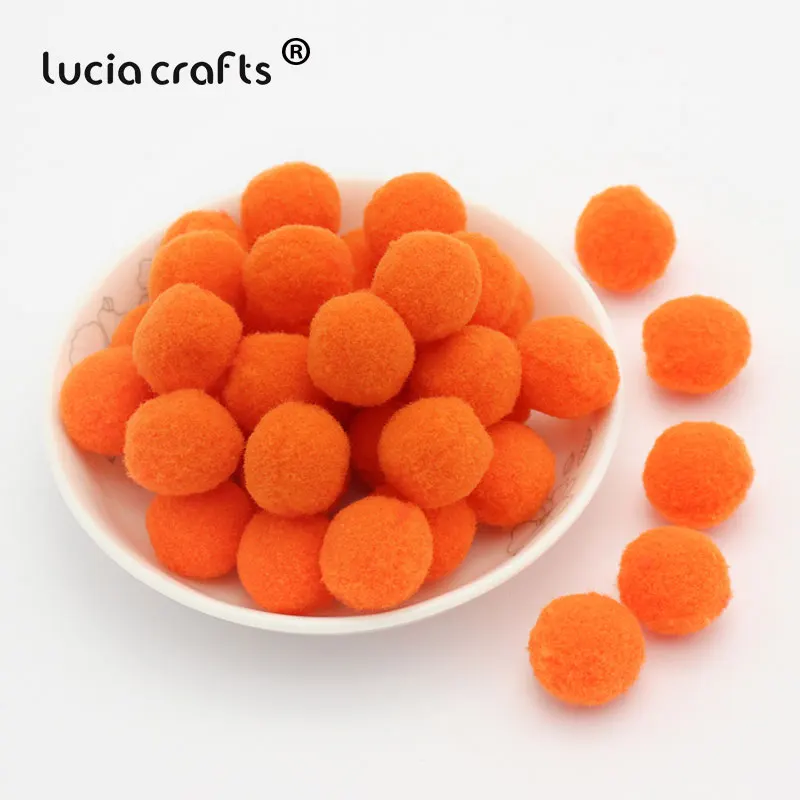 Lucia Crafts 50 шт./лот 20 мм разноцветные варианты помпон DIY Свадебные украшения Аксессуары для кукол J0801 - Цвет: Color 40  50pcs