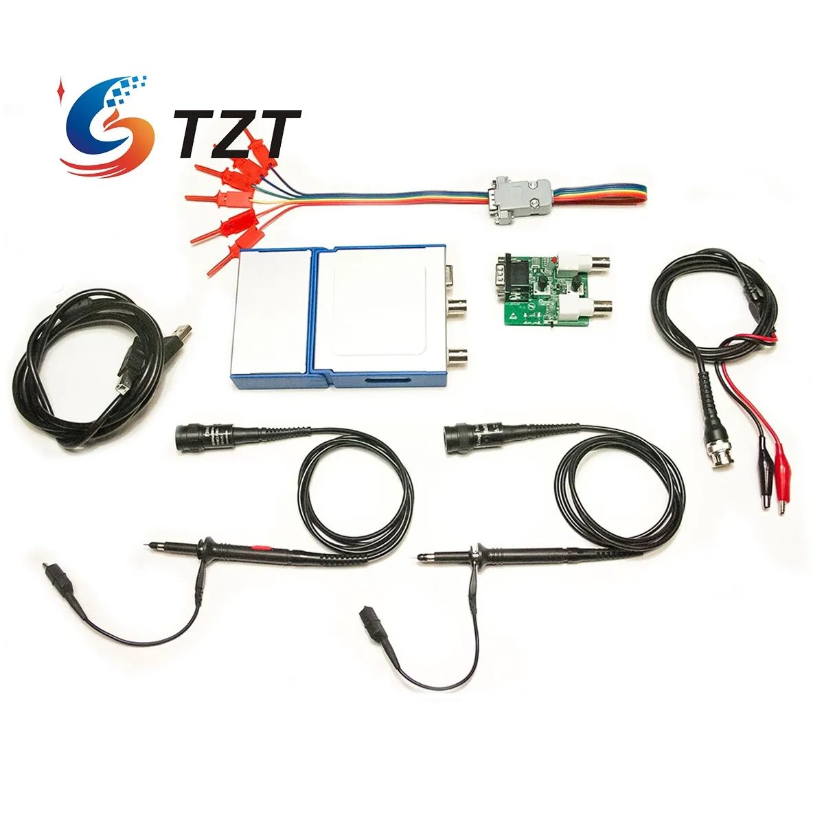 TZT USB/осциллограф для ПК OSC482 50 мм/с BW20MHz 2-канальный/осциллограф/генератор