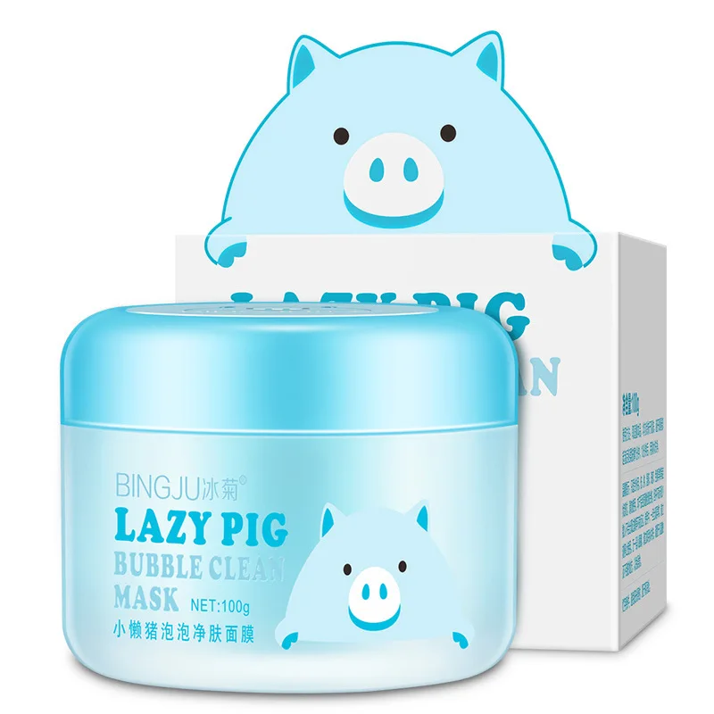 Очищающая маска с пузырьками для кожи свиньи увлажняющая и очищающая