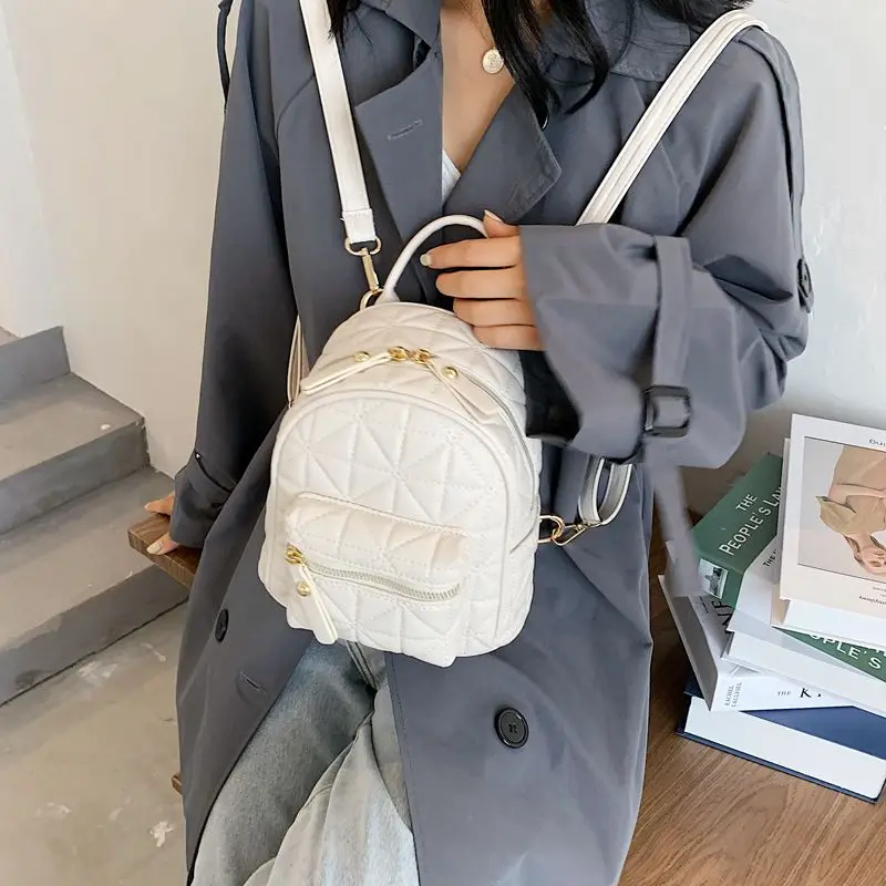 

Women's Pu Leather Backpack 2020 New Female Small Backpacks for Girls School Bags Japanese College Travel Back Pack Fashion Mini