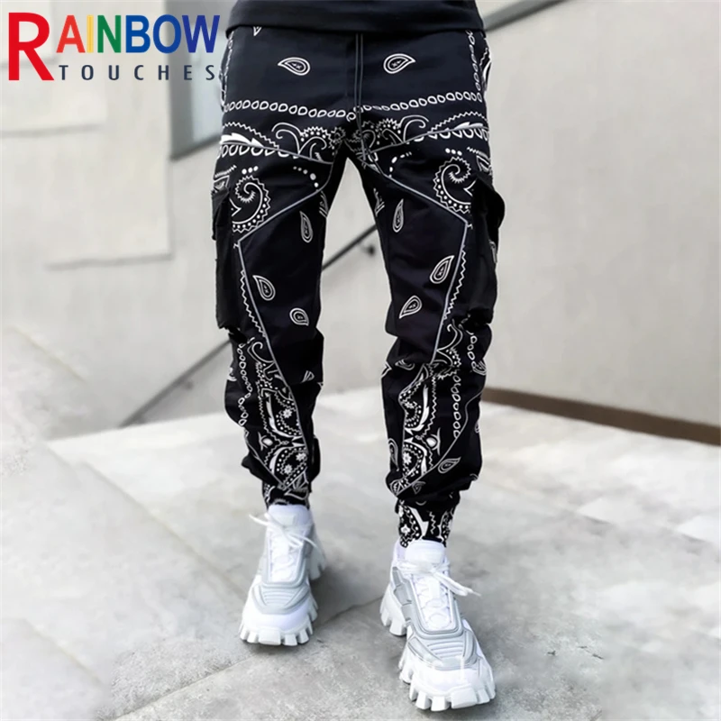 Брюки-карго Rainbowtouches новинка 2021 спортивные штаны мужские брюки на молнии с