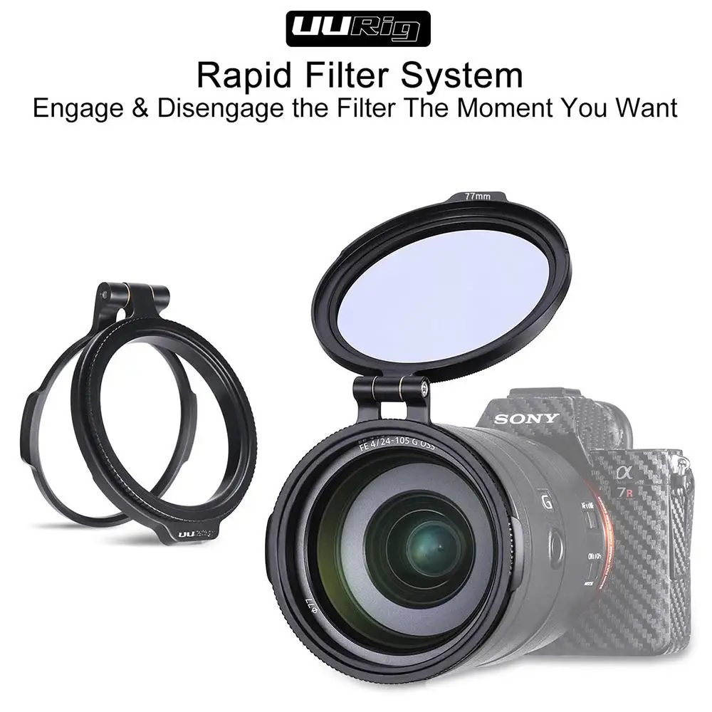 UURig RFS ND фильтр быстросъемное кольцо аксессуар для камеры DSLR Быстрый переключатель кронштейн DSLR Объектив монтаж с защелкой клип