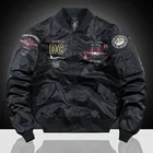 Куртка Пилота ВВС Мужская, весна-осень, бейсбольная форма с вышивкой самолета, рабочая куртка большого размера