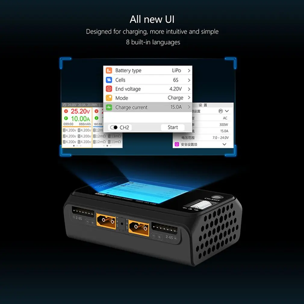 

Новый ToolkitRC M6D 250 Вт 15A двухканальный Мини Смарт зарядное устройство Dis зарядное устройство для 1-6S Lipo батарея FPV модель запасные части