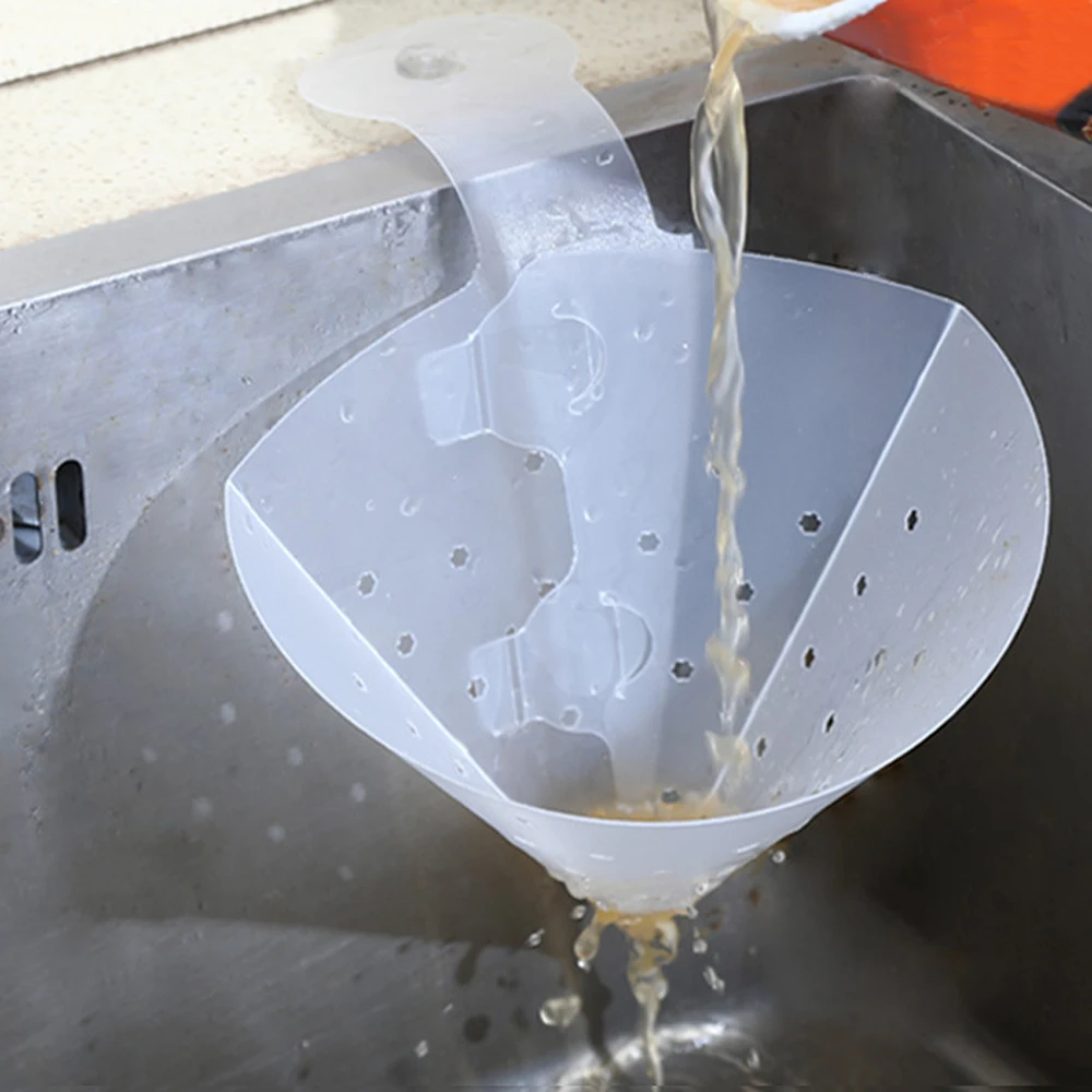 Портативный фильтр для раковины слива складной простой масляный экран сливная