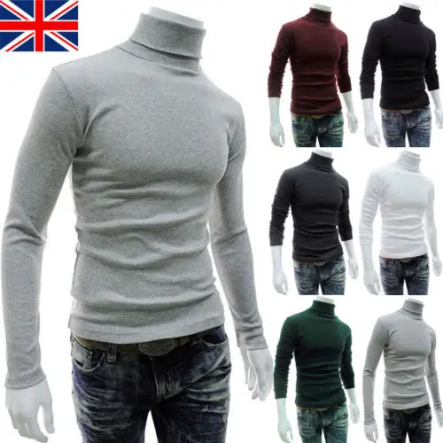 Fasion Brand Winter Hot Fashion Mens Roll Turtle Neck Pullover Knitted Jumper Tops Sweater Shirt | Мужская одежда