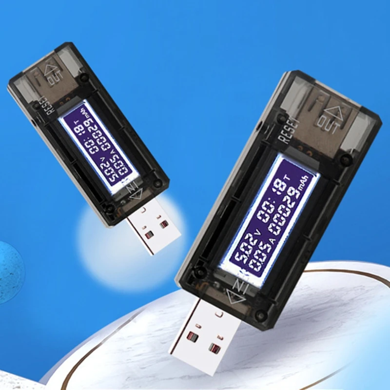 Цифровой вольтметр Амперметр постоянного тока 4-30 в 0-3A с ЖК-дисплеем USB измеритель