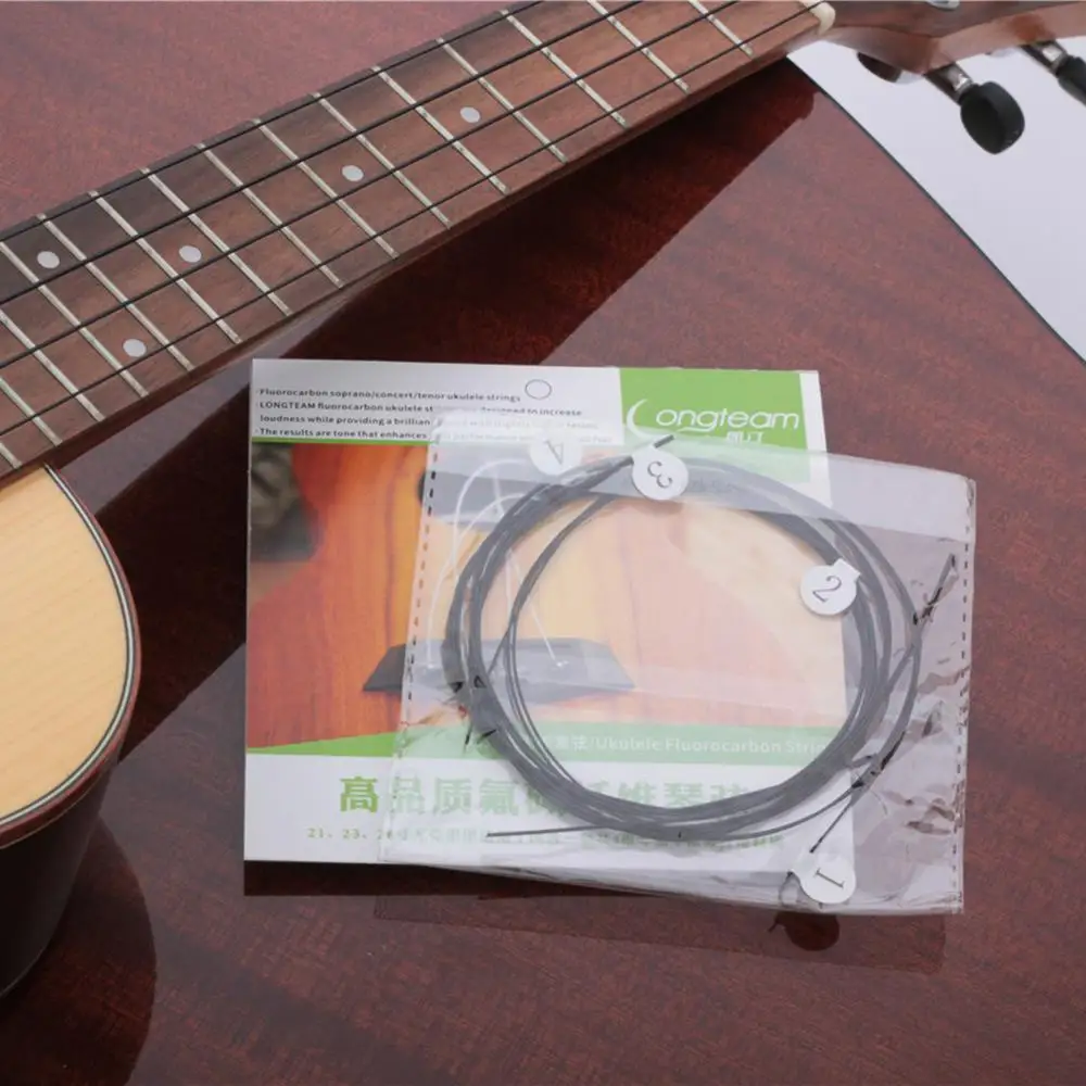 Longteam Гавайские гитары укулеле углерода строки Фтороуглерод Волокно для 21/23/26