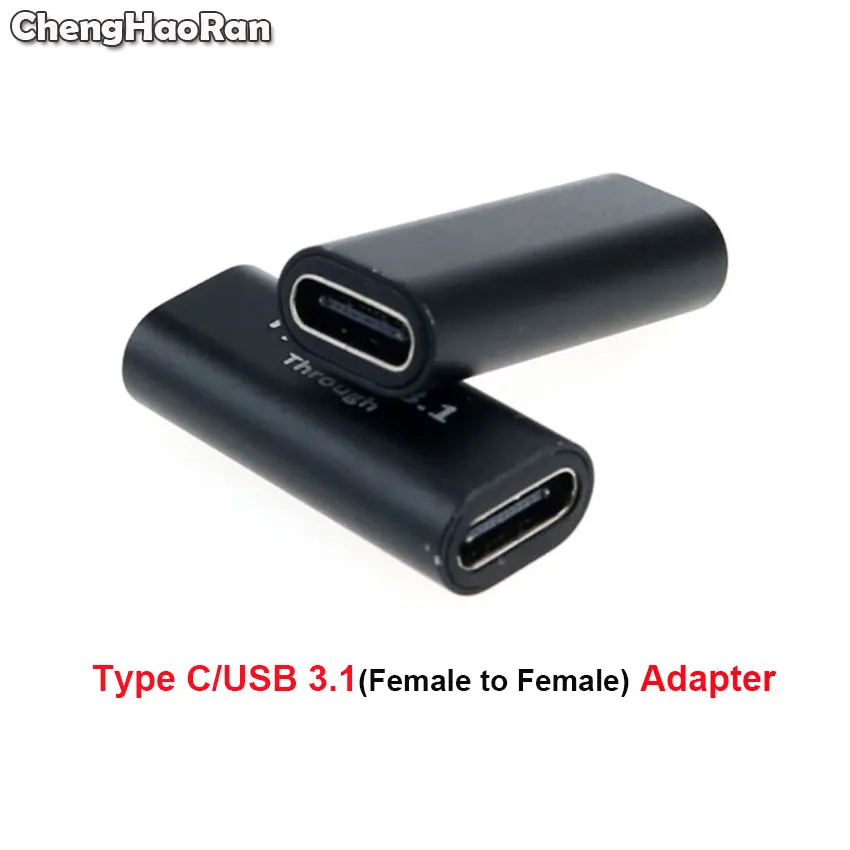 

1Pc USB 3.1 Type C Adapter Female to Female Converter Portable USB-C Charge Data Sync Adapter Cable Connector for Phone Tablet
