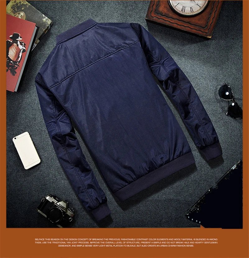 MRMT мужская Тонкая куртка-бомбер однотонная Повседневная бейсбольная куртка 2018 |