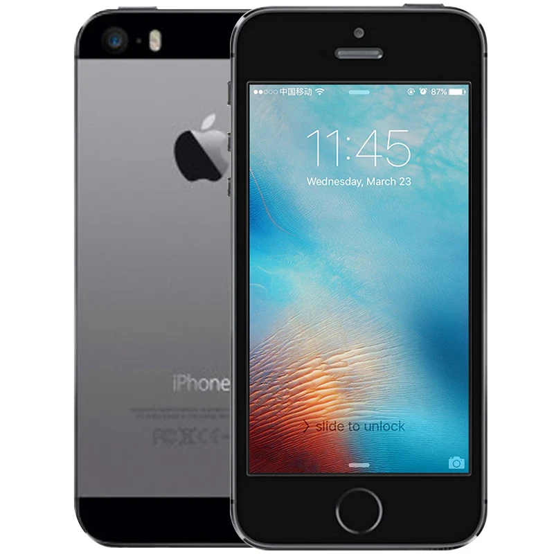 Apple iPhone 5S IOS 4G LTE разблокированный мобильный 4,0 ''16 Гб/32 ГБ/64 Гб rom WiFi gps 8MP Touch ID отпечаток пальца используемый смартфон - Цвет: Space Gray