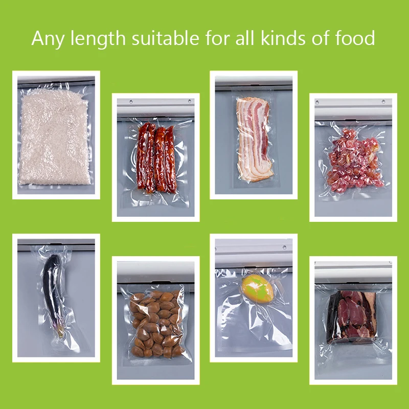 

Kitchen Vacuum Bags for Food Vacuum Sealer Food Fresh Long Keeping 12+15+20+25+28cm*500cm Rolls/Loot Bags for Vacuum Packer