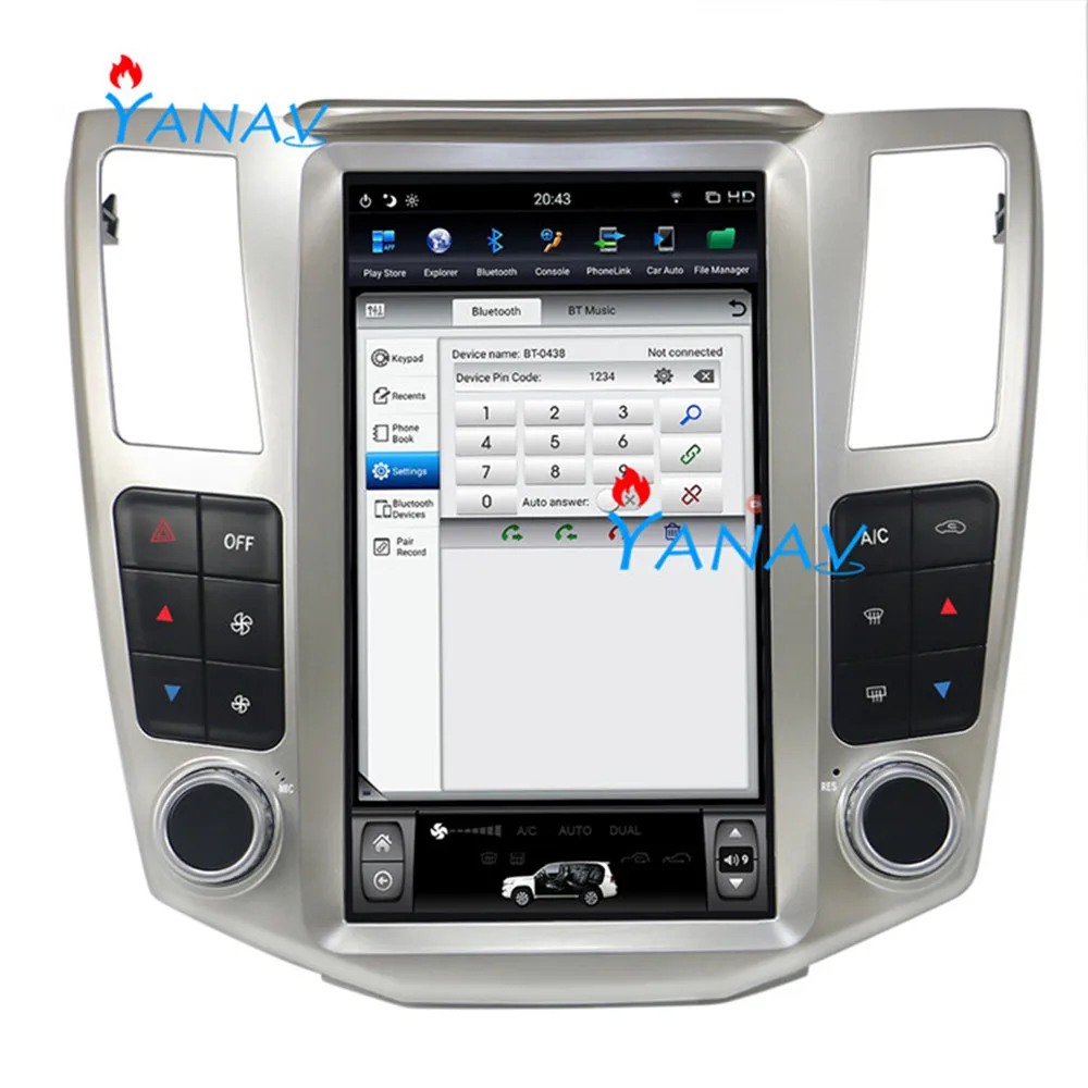 

For-LEXUS RX300/330/350/400h 2004-2008 11.8" vertical screen car stereo multimedia Android GPS Navigation car radio DVD player