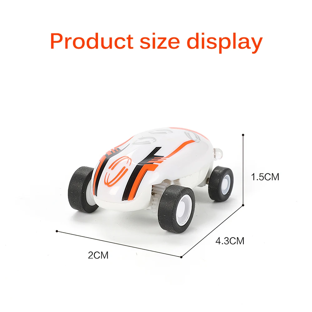 

High-Speed Stunt Car Pocket Toys Racing Toy With Lamp Rotating Flip Model Car Kids Adults Playful Small Racing Enthusiast Gift