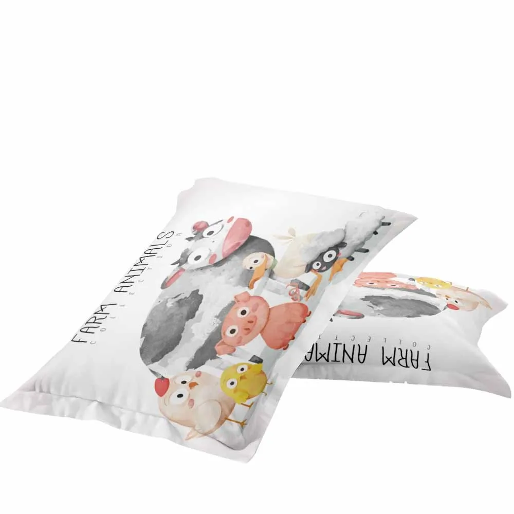 Комплект постельного белья для коровы цыпленка свиньи овцы пододеяльник с 3D