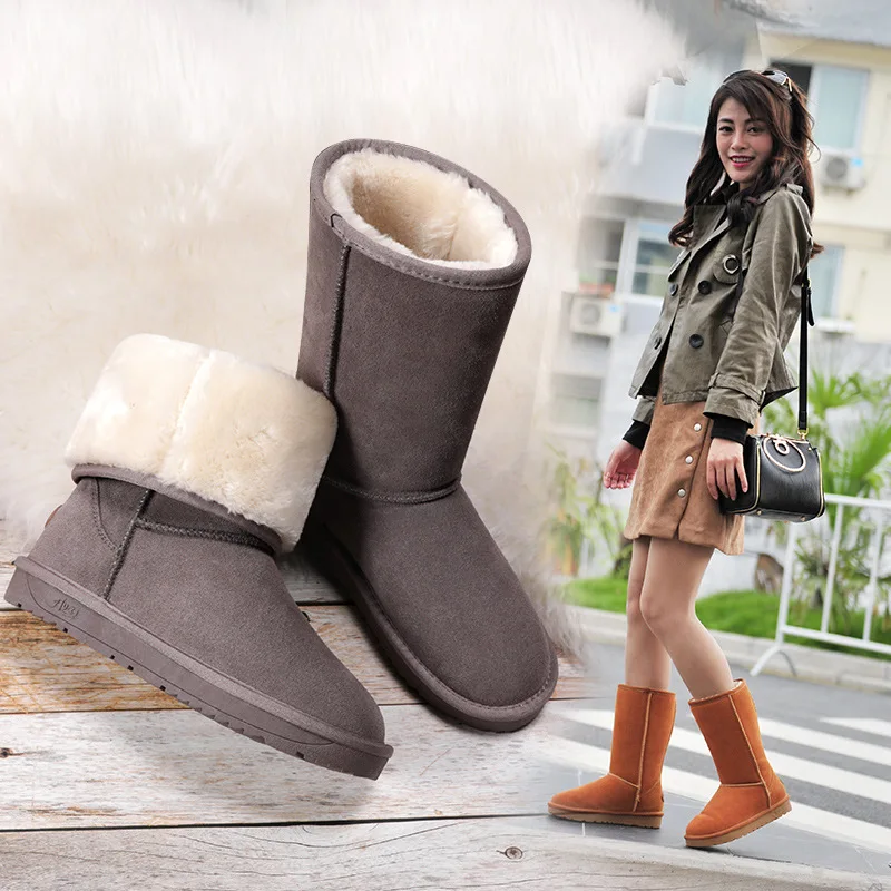 Лидер продаж Женские высокие зимние сапоги унисекс в австралийском стиле