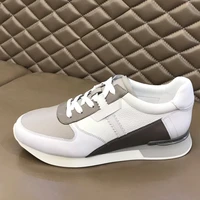 high quality men sneakers thick bottom lightweight flats genuine leather breathable fashion brand running shoes outdoor shoes