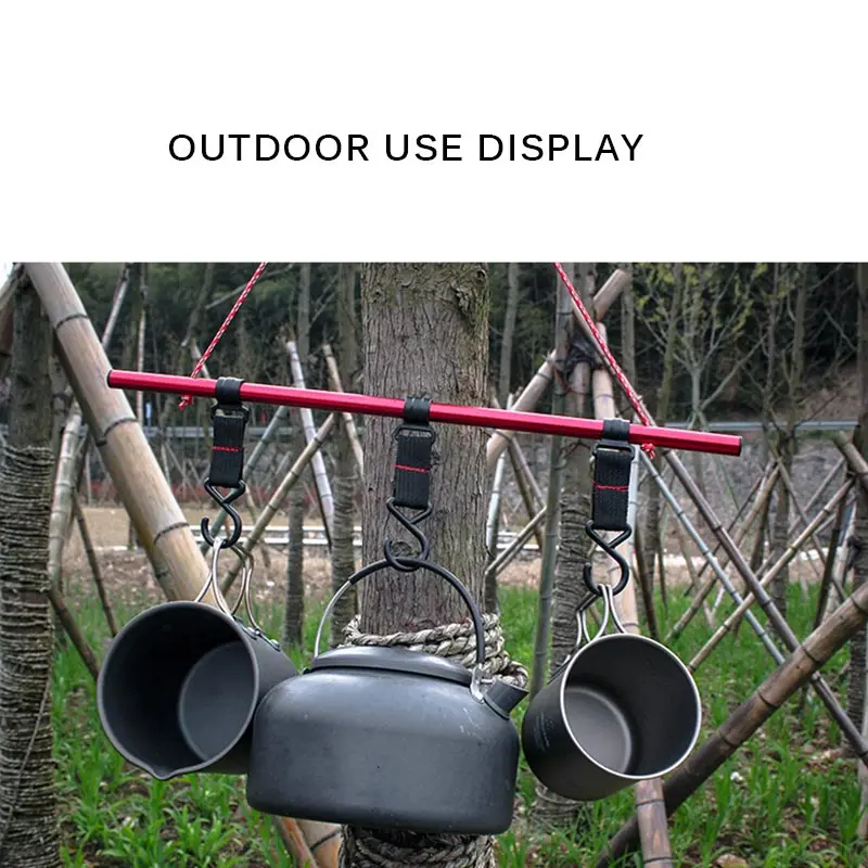 5Pcs Outdoor Camping Hook Strap Buckle S-Shaped Hanger Crossbar Tent Pole | Спорт и развлечения