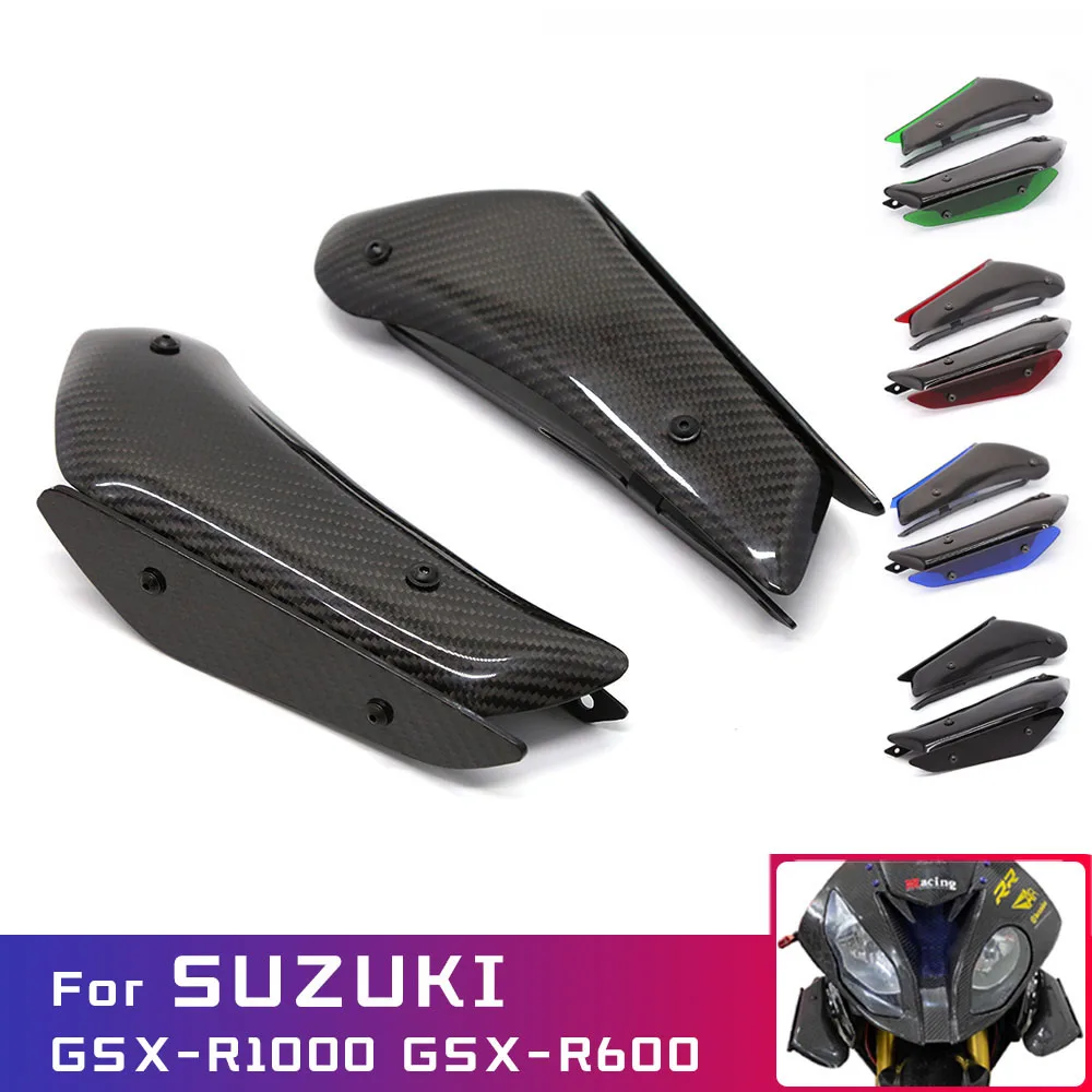 For SUZUKI GSX R1000 GSX R600 Fairing Motorcycle parts Aerodynamic Wing Kit Fixed Winglet Fairing Wing