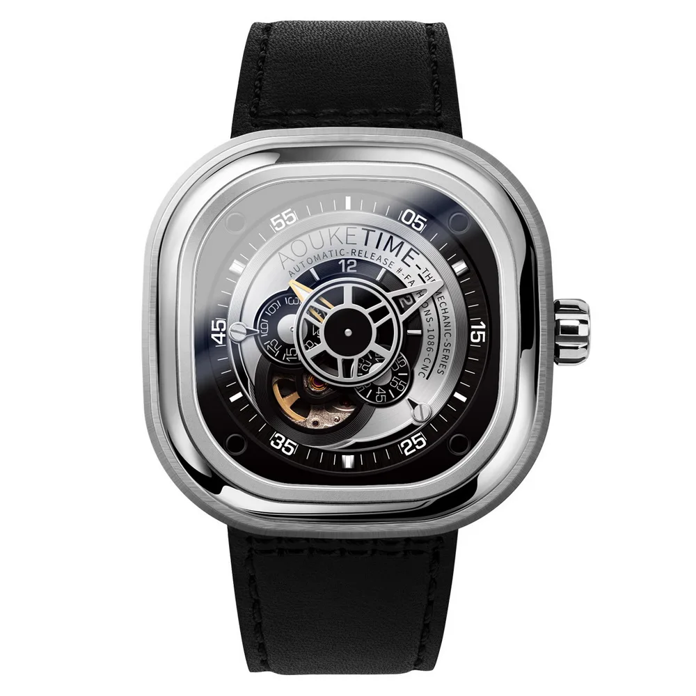 Часы наручные AOUKE Мужские автоматические брендовые Роскошные водонепроницаемые