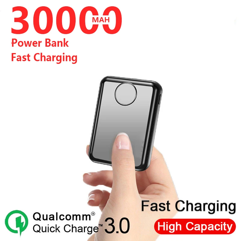 30000mAh внешний аккумулятор большой емкости портативный телефон быстрое зарядное