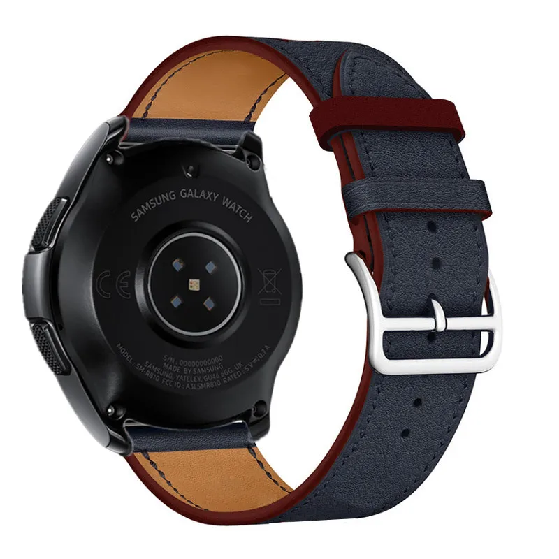 Часы Huawei GT2 ремешок для Samsung Gear S3 Galaxy Active 46 мм Универсальный 22 из натуральной кожи