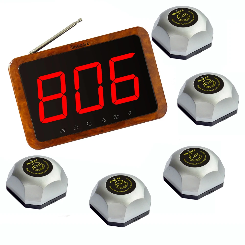 Система звонков в больницах и домах для кормления SINGCALL один деревянный цветной