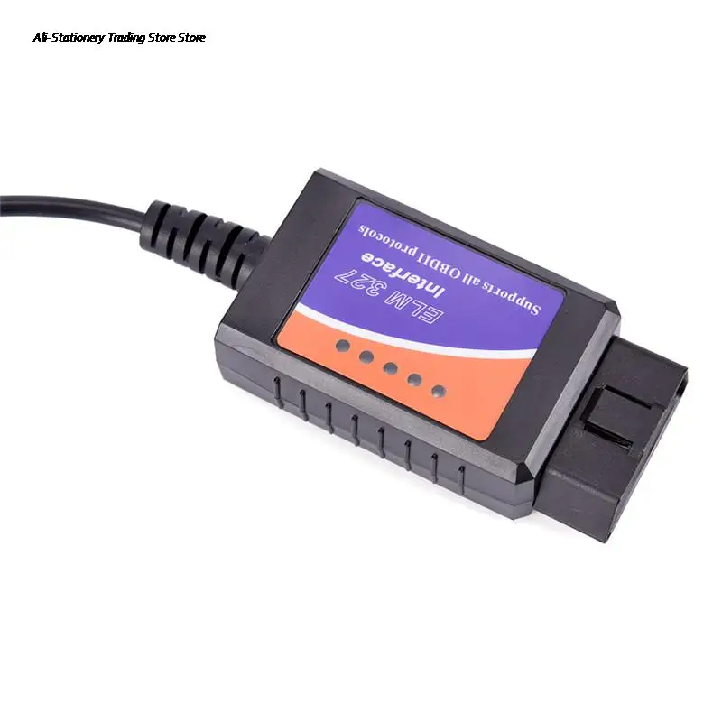 Сканер для диагностики автомобиля ELM327 чёрный с USB кабелем ПК на Windows | Компьютеры и