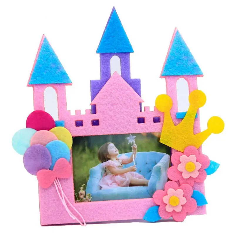 6 видов конструкций мультфильм Стиль фоторамка Войлок орнамент для аппликации