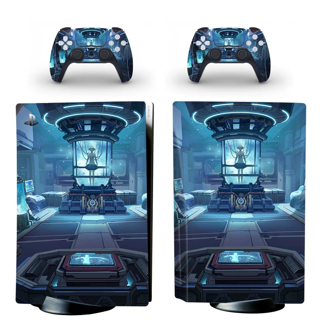 

Стильная девушка PS5 диск издание наклейка для Playstation 5 консоль и 2 контроллера Наклейка виниловая Защитная скины стиль 1
