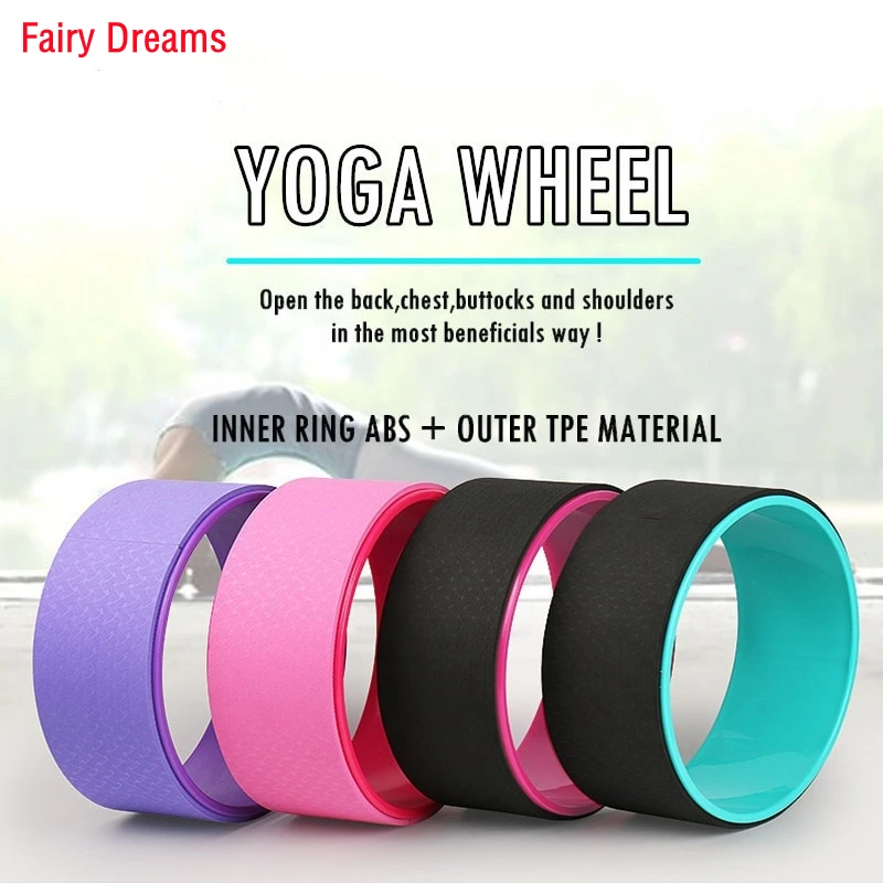 TPE Yoga Wheel Пилатес круги Профессиональная форма талии Бодибилдинг Тренажерный Зал