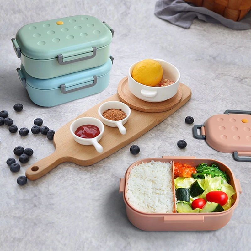 Ланч-бокс из здорового материала PP 3 сетки Bento коробки для микроволновой посуды