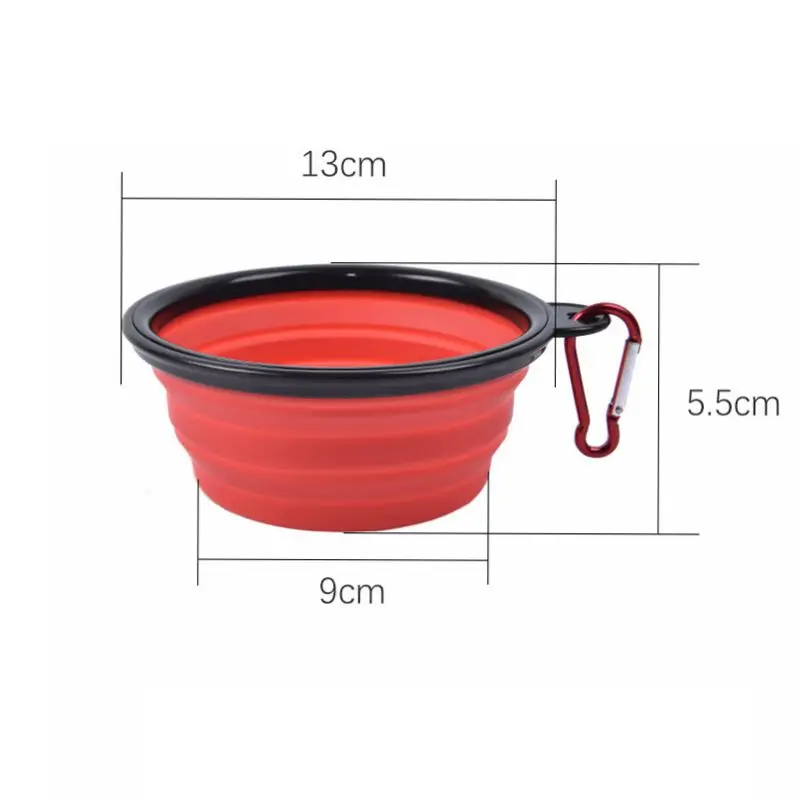 

350/1000ML Folding Dog Bowl Silicone Portable Pet Food Feeder Travel Walking Water Bowl For Small Medium Dog Cat Pet Eating Dish