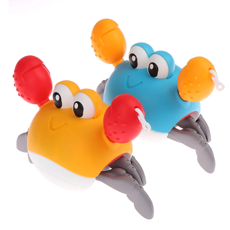 

Детские игрушки китовый краб, мультяшное животное, Уточки для купания, водные игрушки для купания в бассейне, заводные на цепочке, 1 шт.