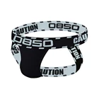 BS бренд Для мужчин сетчатый Бандаж Нижнее белье g-стринги и стринги, сексуальные трусы с мешочком для пениса бикини ягодицы полые стринги Для мужчин нижнее белье M-XXL B