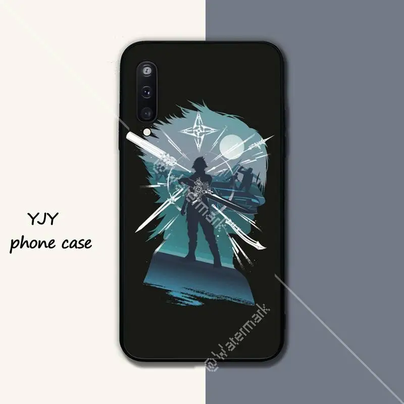 

Final Fantasy VII Silicone black case coque for Samsung galaxy A01 A10 A31 A51 A71 A91 A10S A30S m20 cover