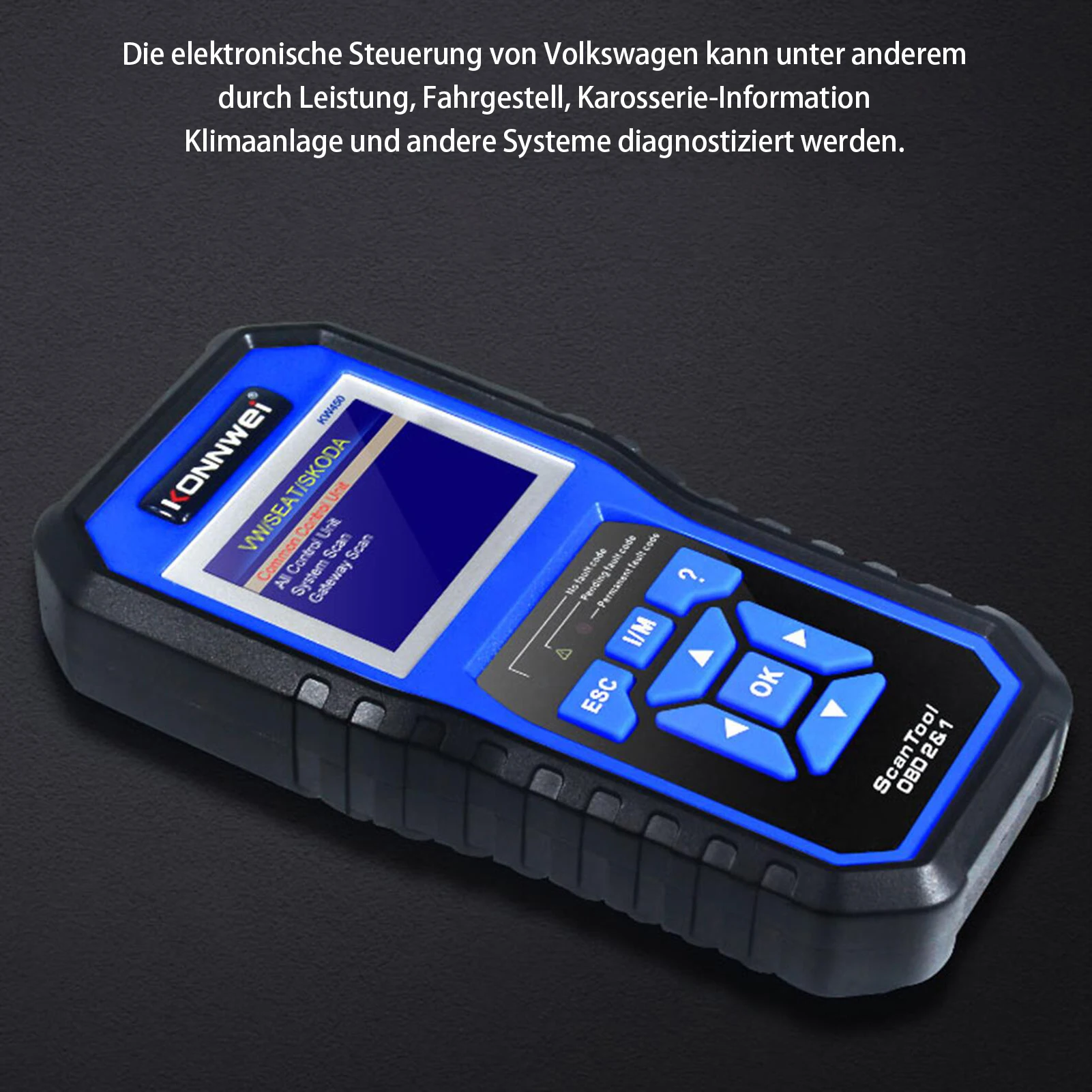 Автомобильный сканер KONNWEI KW450 OBDII профессиональный автомобильный считыватель