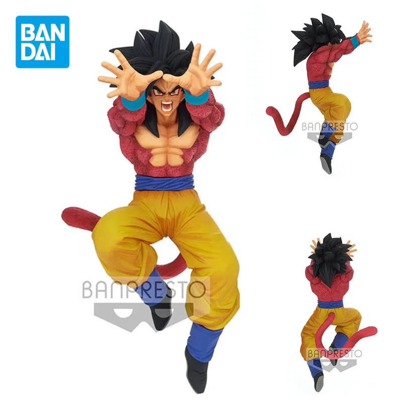 

Bandai Original Anime Action Figures Dragon Ball GT FES Son Goku Super 4 No.15 Figurine Collectibles Model Ornaments Toys Gifts