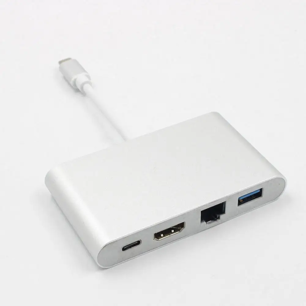 MLLSE USBType-C to 4K*2K HDMI 1000M Gigabit Ethernet (RJ45 Port) USB 3.0 Type-C PD Adapter Converter | Компьютеры и офис