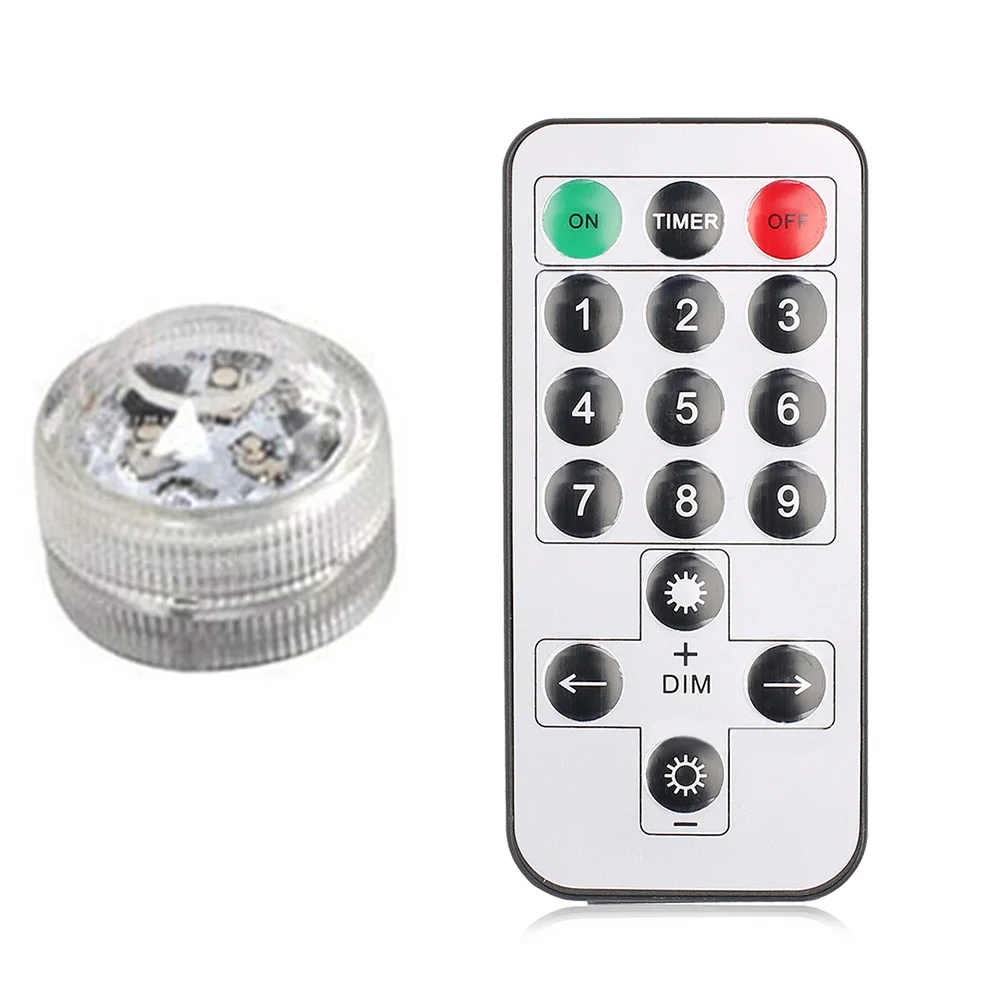 IP68 Водонепроницаемый Батарея эксплуатируются RGB погружной светодиодный