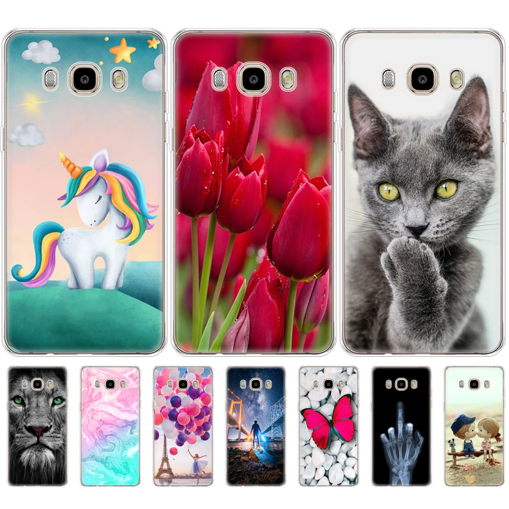 Soft TPU silicon Case FOR Samsung Galaxy J7 2016 Case J710 J710F Cover FOR Samsung J7 2016 Case shell