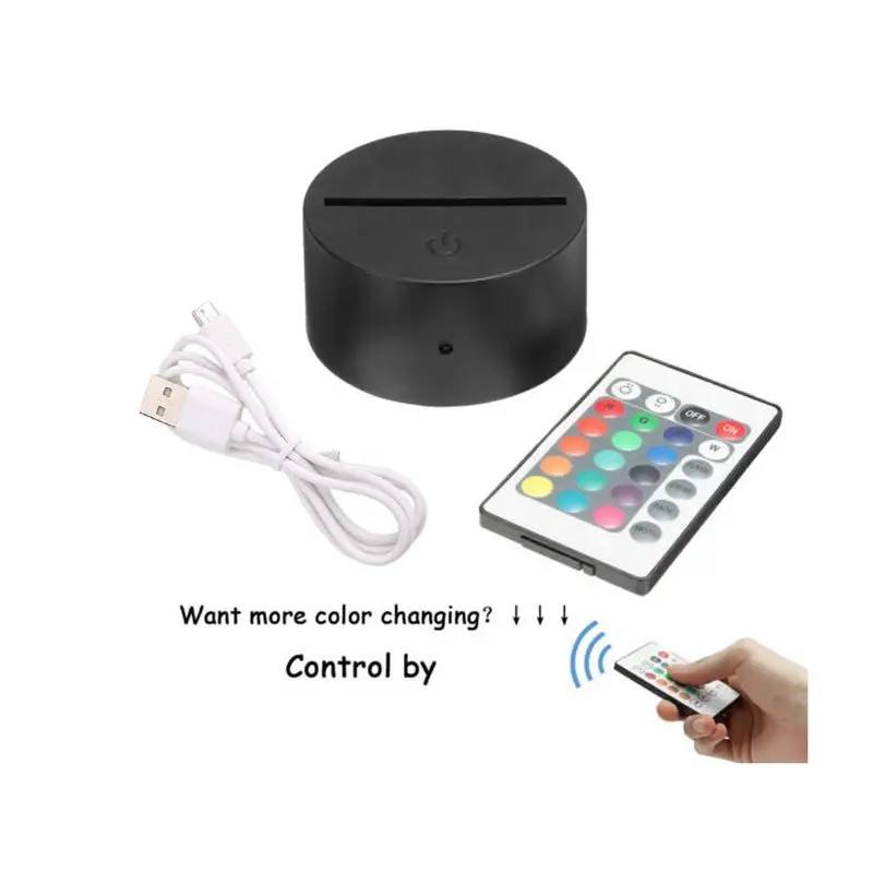 Светодиодная лампа USB кабель сенсорный выключатель современный черный пульт