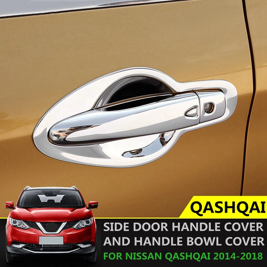 

ABS Хромированная Автомобильная дверная ручка Накладка защитный комплект аксессуары для Nissan Qashqai J11 2014 2015 2016 2017 2018