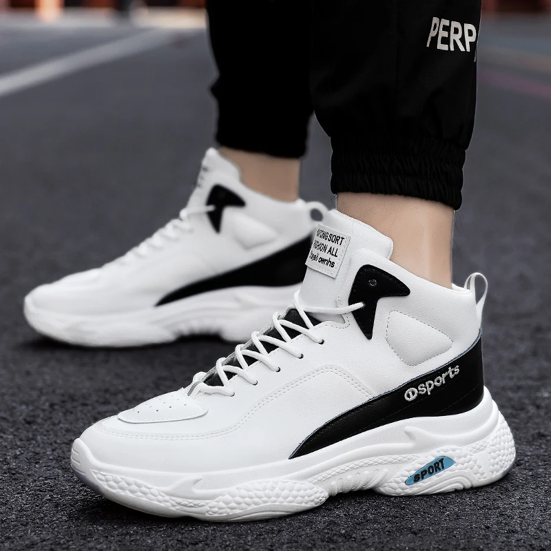 2019 г. Мужская повседневная обувь Корейская кожаная подходящая по цвету дышащая