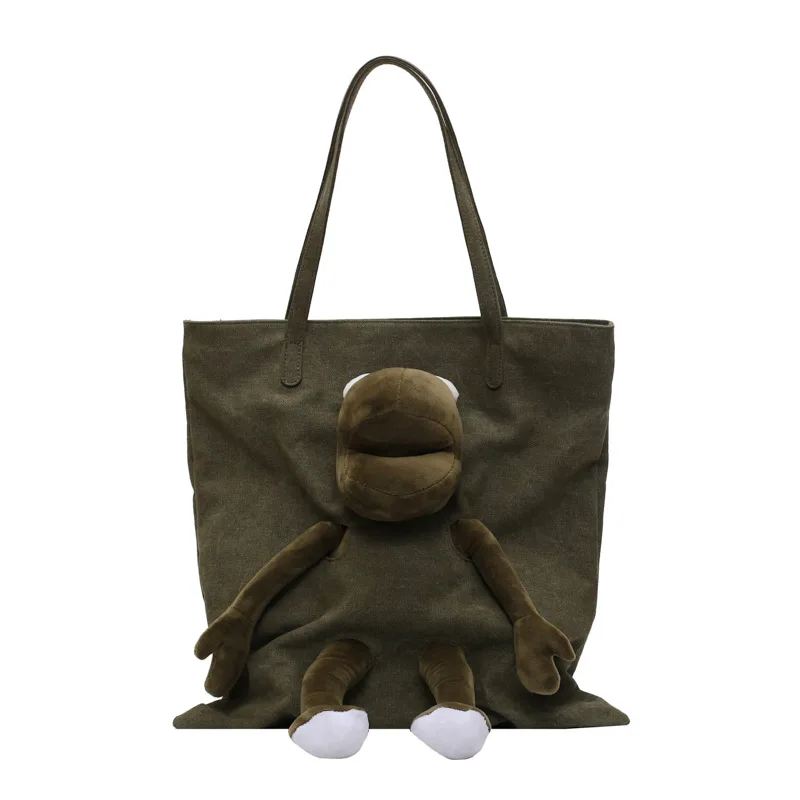 

NEW Woman canvas Tote Bag Big Capacity Women Handbag 2019 New Matching Pendant Fashion Casual Shoulder Shopping Bag for Female