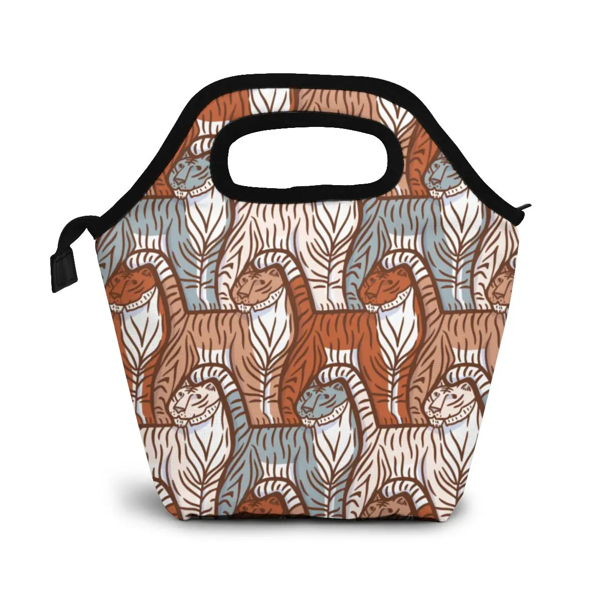 Сумка для ланча с тигром сумки обеда/льда портативная Изолированная коробка еды