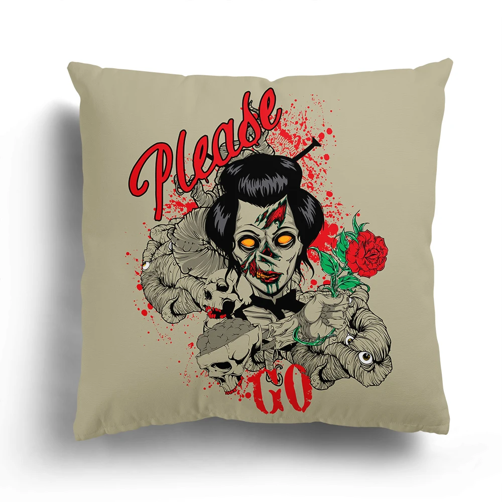 Японская мультяшная маска самурая с мультяшным персонажем для гостиной чехол