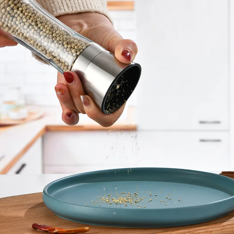 Мельница для перца из нержавеющей стали ручная мельница соли шейкеры специй