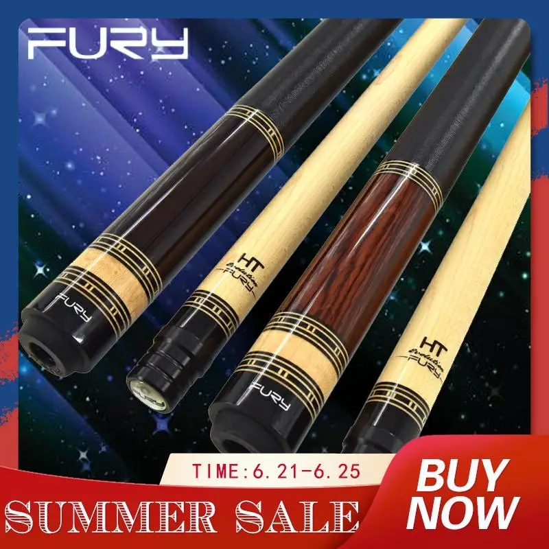 

Fury Billiard Pool Cue CJ Series 13mm Kamui Tip 147cm Length Professional Maple Shaft 8 Teeth Joint with Excelllent Extension